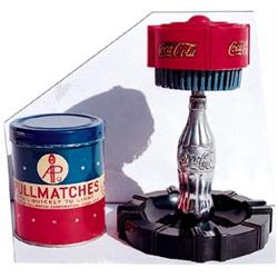 1930’s-40’s Coca-cola pullmatch ashtray