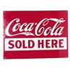 Image 1 : 1915-25 Coca-cola porc. cooler sign