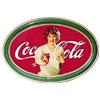 Image 1 : 1926 Coca-cola embossed tin oval sign