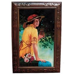 1916 Coca-cola tin self framed sign