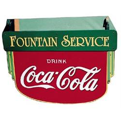 1930’s Coca-cola porc.Fount.Serv.sign