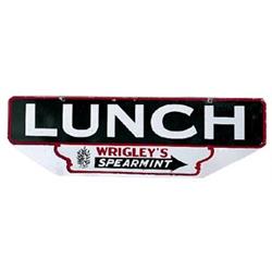 20-30’s Wrigley’s Gum porc. lunch sign