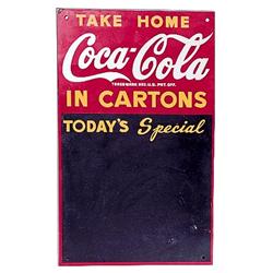 40-50’s Coca-cola tin menu board, rare