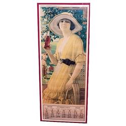 1920 Coca-cola paper calendar