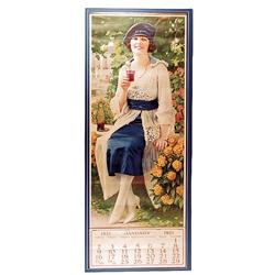 1921 Coca-cola paper calendar