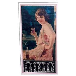 1924 Coca-cola paper calendar