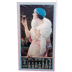 1925 Coca-cola paper calendar