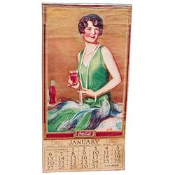 1929 Coca-cola paper litho calendar