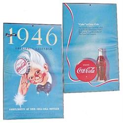 1946 Coca-cola paper litho calendar