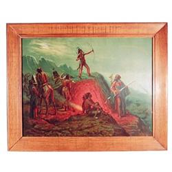 Rare 1904 Prang Indian litho cardboard 