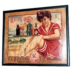 Husting 1905 Coca-cola cardboard poster