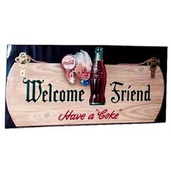 1944 Coca-cola cardboard litho cutout