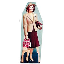 1940’s Coca-cola litho cardboard cutout