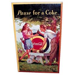 1948 Coca-cola cardboard poster nr.mint