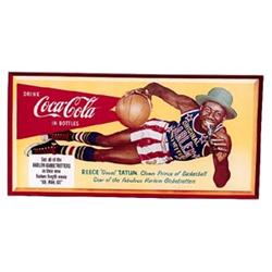 1953 Coca-cola cardboard litho poster