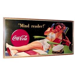 1944 Coca-cola cardboard litho poster