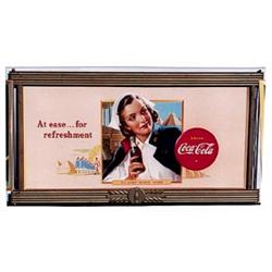 1942 Coca-cola cardboard poster