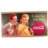 Image 1 : 1940’s cardboard Coca-cola litho poster