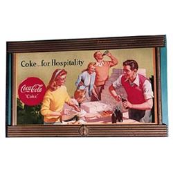 1948 Coke crdbrd.poster with Kay frame
