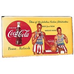 1952 Coca-cola cardboard litho poster