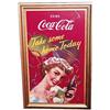 Image 1 : 1950 Coca-cola cardboard poster