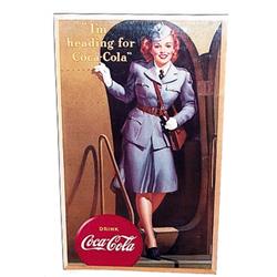 1942 Coca-cola cardboard poster