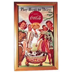 1950’s Coke cardboard poster