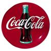 Image 1 : 1954 2’ tin Coca-cola mint button sign