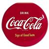 Image 1 : 1949 16” Coca-cola mint tin button sign