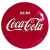 Image 1 : 1951 16” Coca-cola tin button sign