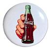 Image 1 : 1950’s tin Coca-cola 16” button sign