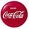 Image 1 : 1952 12” Coca-cola mint button tin sign