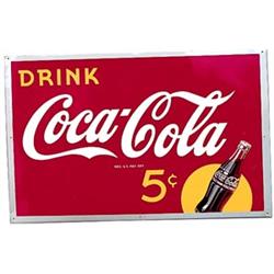 1940’s near mint Coca-cola tin sign
