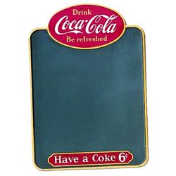 Nr.mint Coca-cola 1950 tin menu board