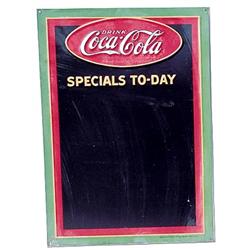 1931Coca-cola emboss.tin menuboard sign