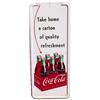 Image 1 : 1954 tin Coca-cola 6 pk pilaster sign