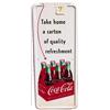 Image 1 : 1954 tin Coca-cola 6 pk pilaster sign