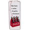 Image 1 : 1954 tin Coca-cola 6 pack pilaster sign