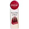 Image 1 : 1947Coca-cola 6pk pilaster btn.tinsign