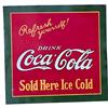 Image 1 : 1927 tin Coca-cola sign