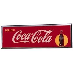 1947 embossed tin Coca-cola sign