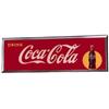 Image 1 : 1947 embossed tin Coca-cola sign