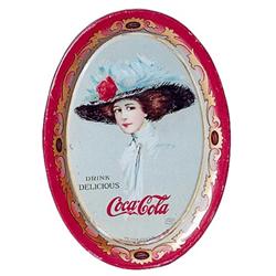 1910 Coca-cola tin change or tip tray