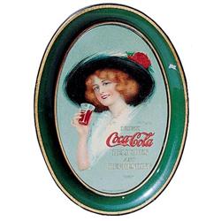 1913 Coca-cola tin change or tip tray
