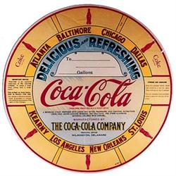 2 1930’s coca-cola paper keg labels