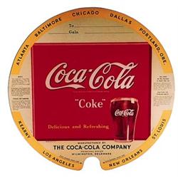 2 1940 Coca-cola paper keg labels