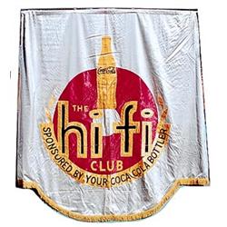 1950’s-60’s Coca-cola Hifi Club banner