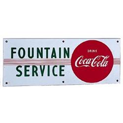 1950Coca-cola porc.fount.serv.kickplate