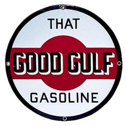 Circa 1940’s Good Golf porc. sign