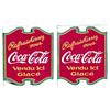 Image 1 : 1930’sCoca-cola Can. porc.flange sign